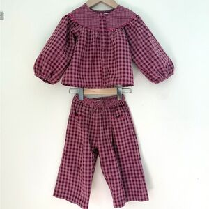 Zara Toddler Checkered Blouse Set